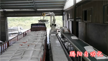 全自動(dòng)裝車機(jī)械手實(shí)現(xiàn)志能化無人化全自動(dòng)的裝車工作
